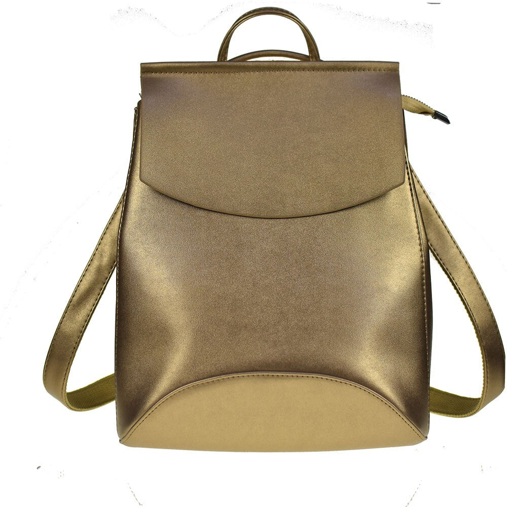 Laconic Style Eco-Leather Backpack