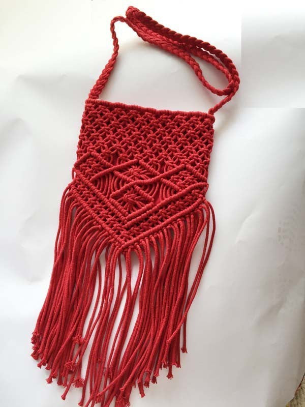 Fashion Bohemian Crochet Crossbody Bag for Women