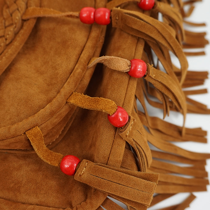 Boho Style Suede Fringe Crossbody Bag