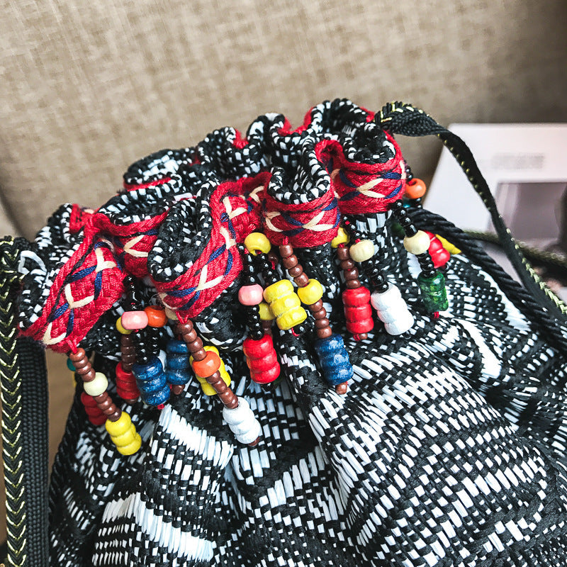 Beautiful Boho Style Crsossbody Bag with Tassel Decorations