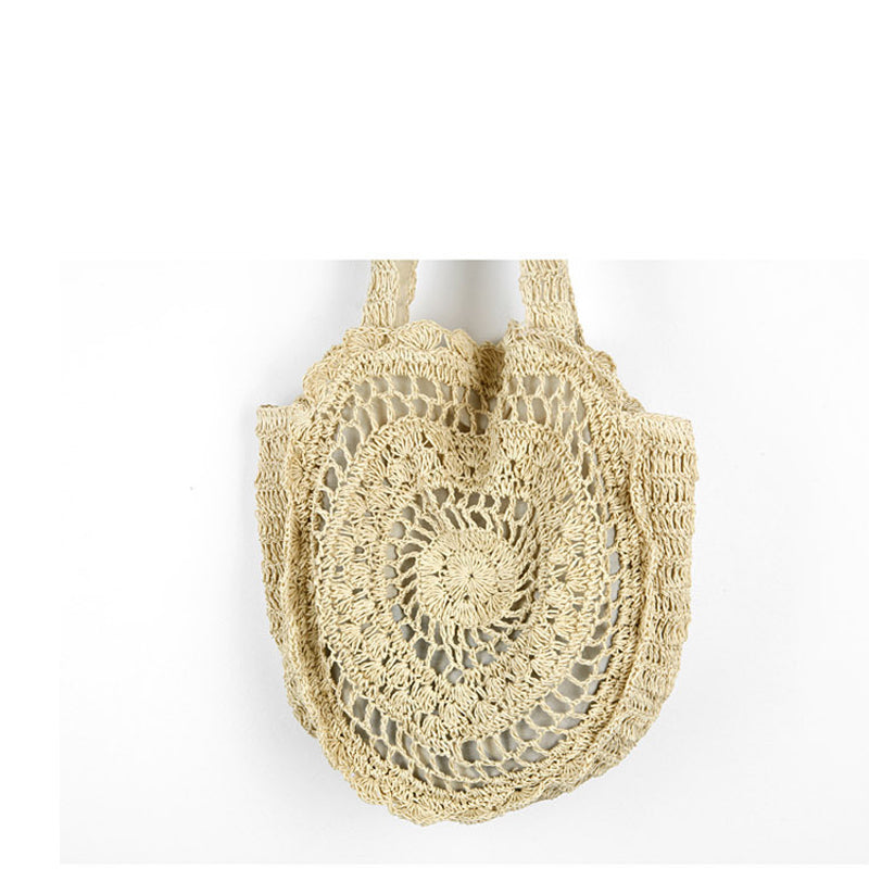 Vintage Bohemian Big Circle Straw Bags for Women