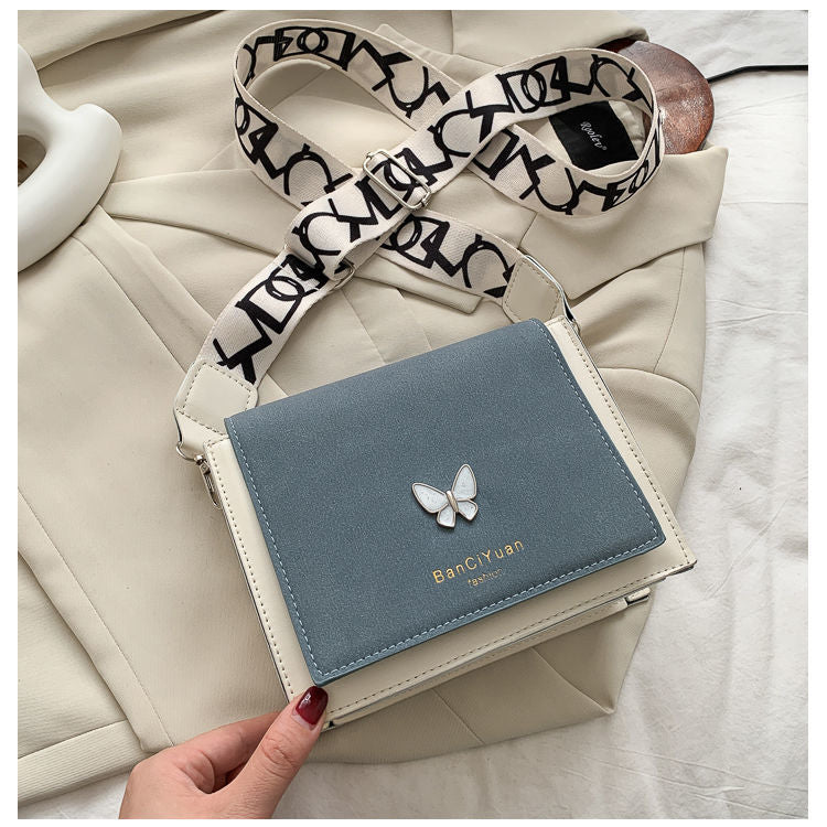 Crossbody Bag with Butterfly Decoration