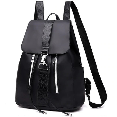 Waterproof Black Nylon Backpack