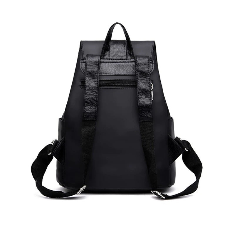 Waterproof Black Nylon Backpack