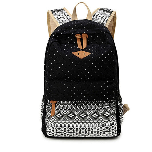 Ethnic Style Colorful Canvas Backpack