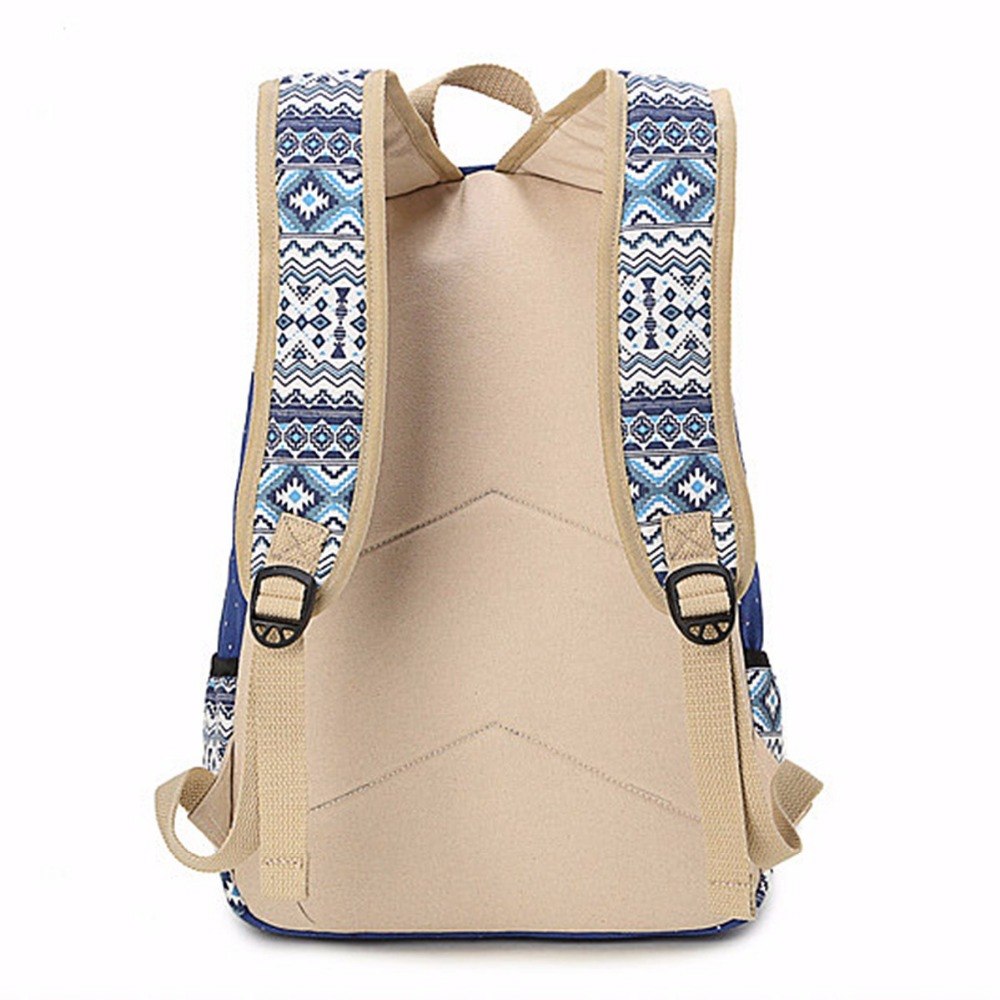 Ethnic Style Colorful Canvas Backpack