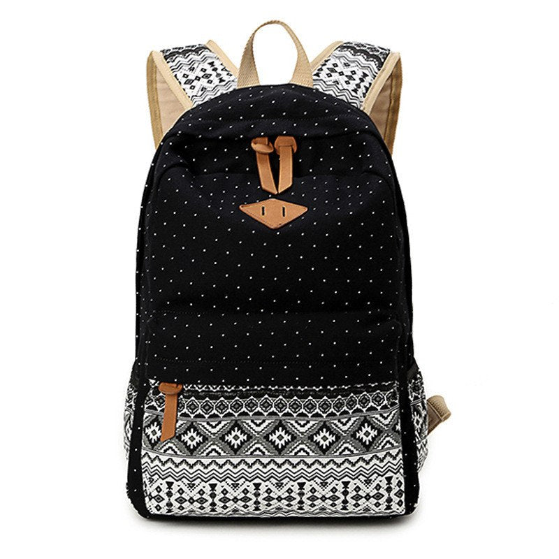 Ethnic Style Colorful Canvas Backpack
