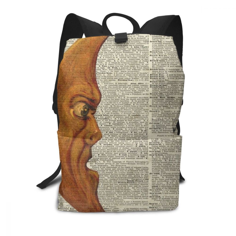 Half Moon Printed Backpack