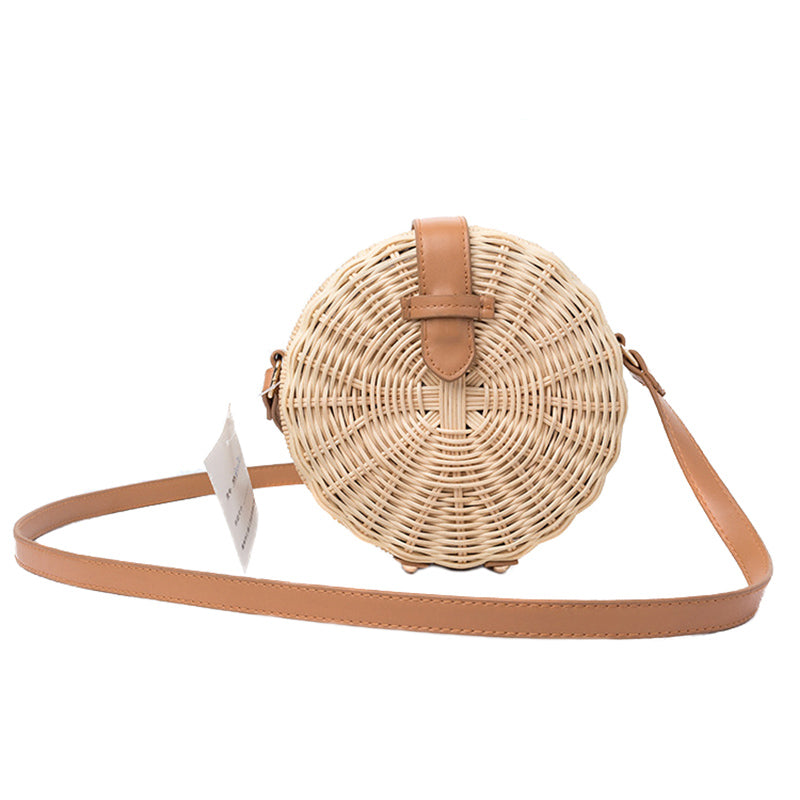 Round Woven Straw Bag