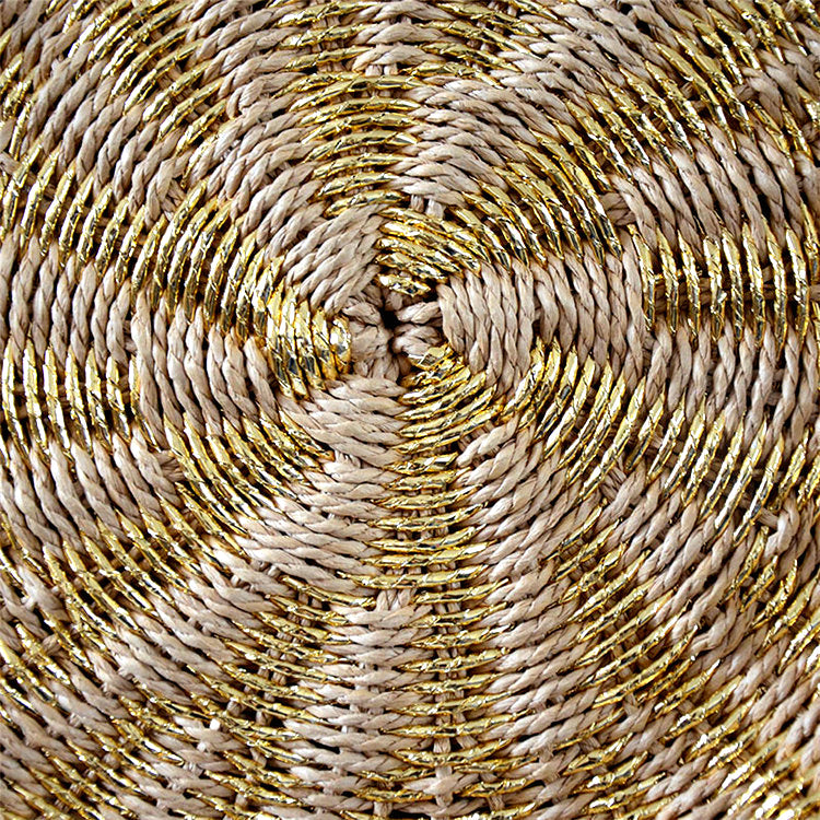 Round Retro Rattan Bag