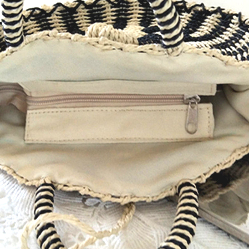 Round Retro Rattan Bag