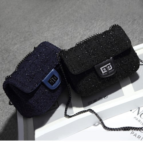 Glittery Wool Evening Bag