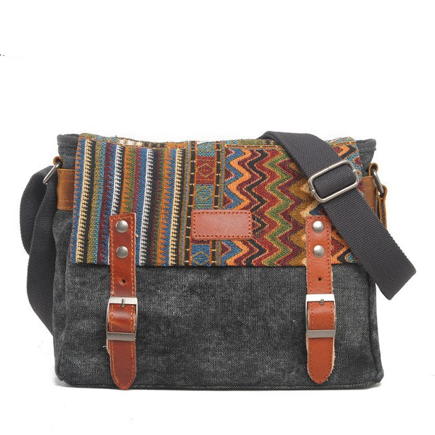 Boho Ornament Printed Crossbody Men's Bag