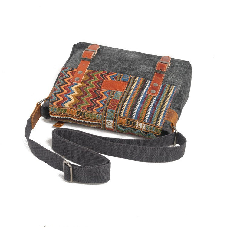 Boho Ornament Printed Crossbody Men's Bag
