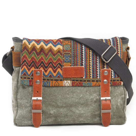 Boho Ornament Printed Crossbody Men's Bag