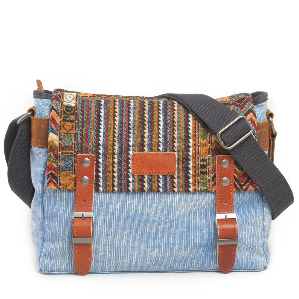 Boho Ornament Printed Crossbody Men's Bag