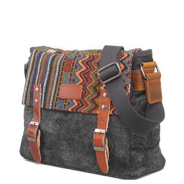 Boho Ornament Printed Crossbody Men's Bag