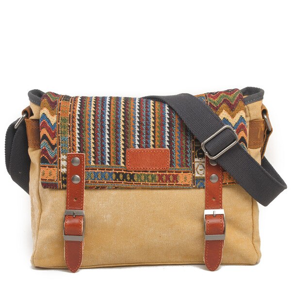 Boho Ornament Printed Crossbody Men's Bag
