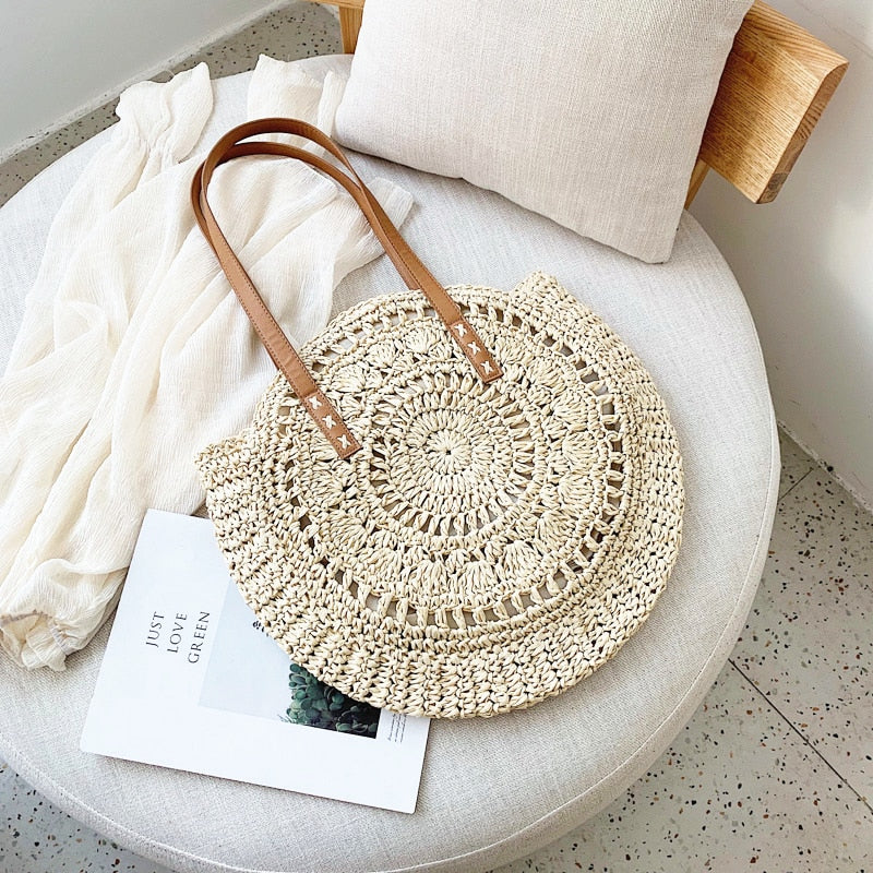 Round Straw Bag