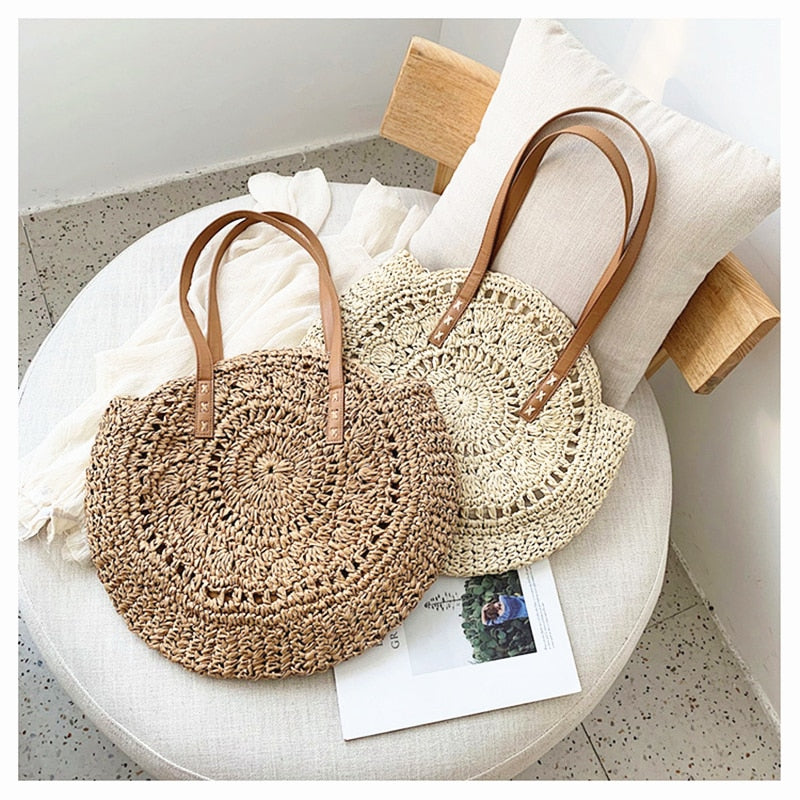 Round Straw Bag