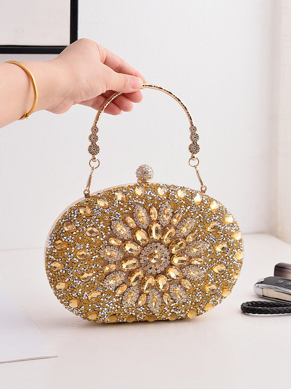 Geometric Shiny Split-Joint Handbags Bags Accessories Bags