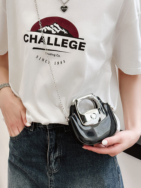 Chains Satchels Crossbody Bags