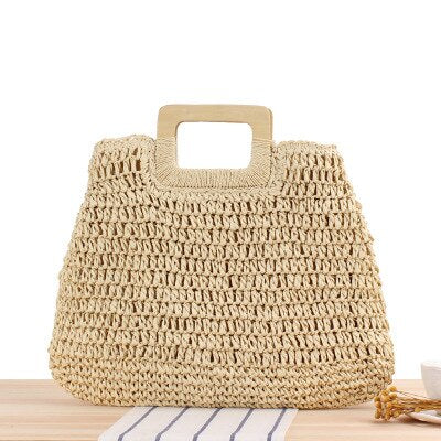 Vintage Styled Straw Bag