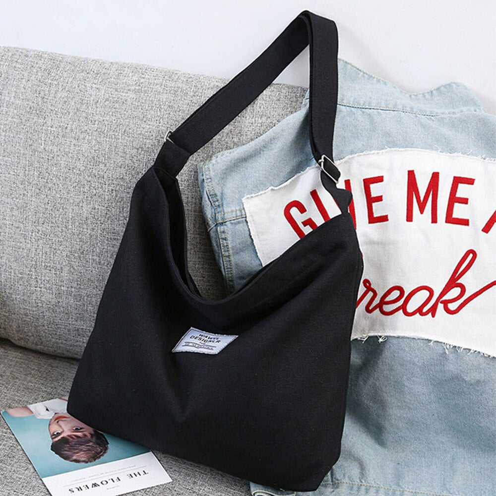 Retro Style Canvas Shopping Bag