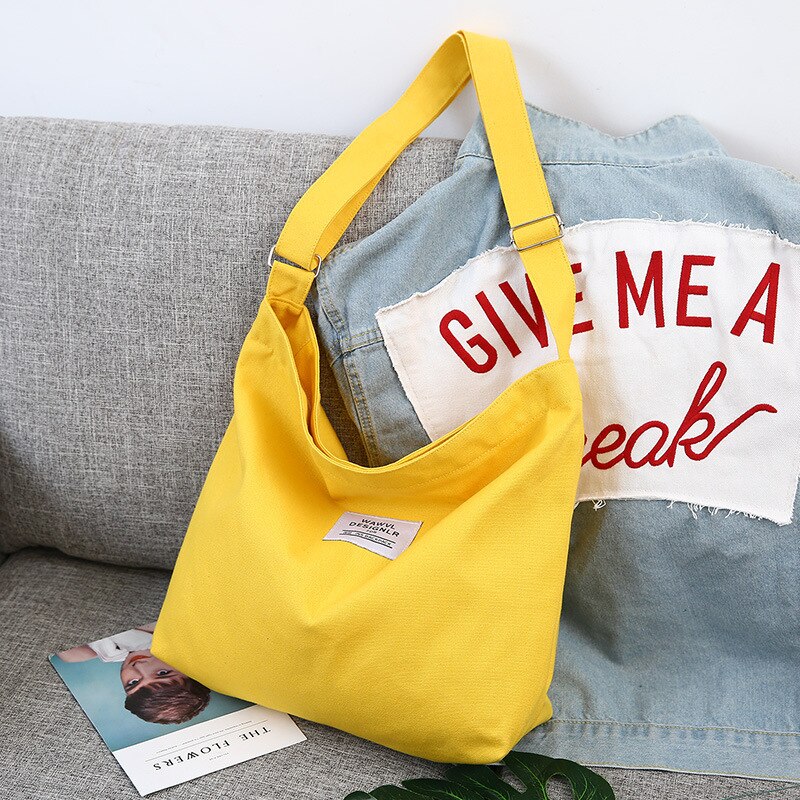 Retro Style Canvas Shopping Bag