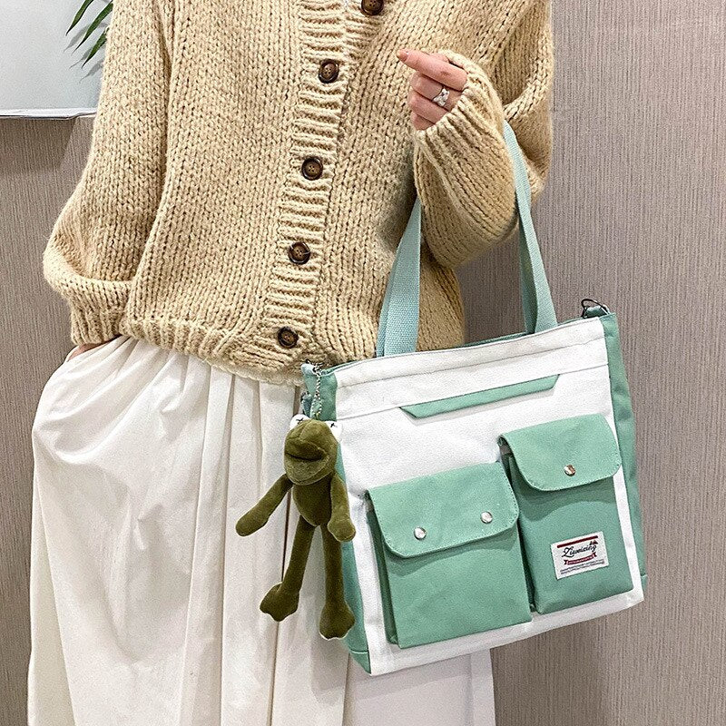 Double Pocket Canvas Bag