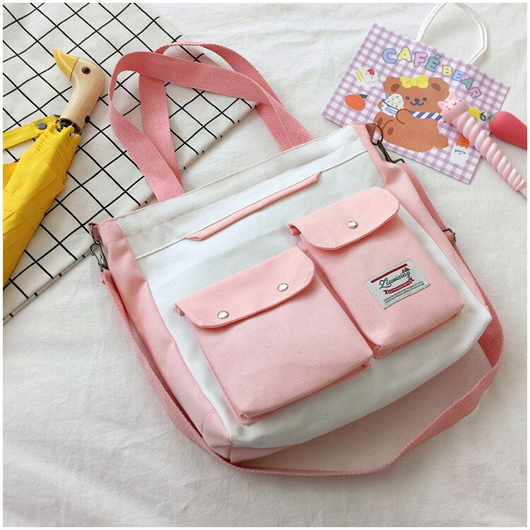 Double Pocket Canvas Bag