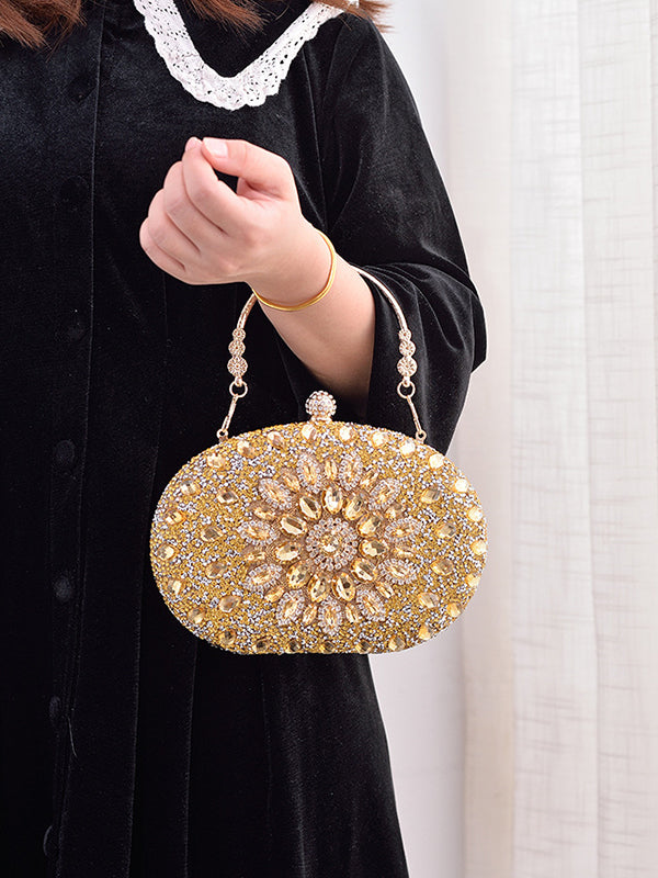 Geometric Shiny Split-Joint Handbags Bags Accessories Bags