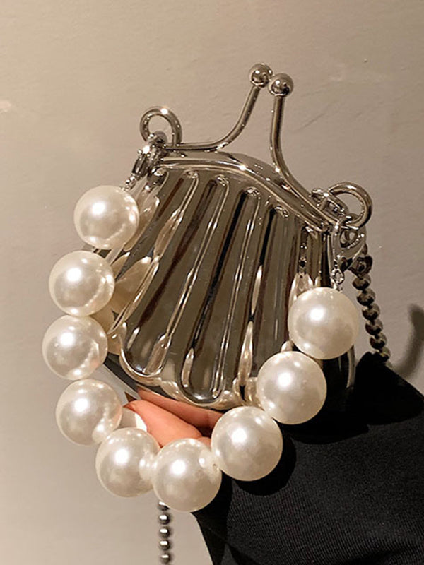 Beaded Shiny Shell-Shaped Crossbody Bags Bags Accessories