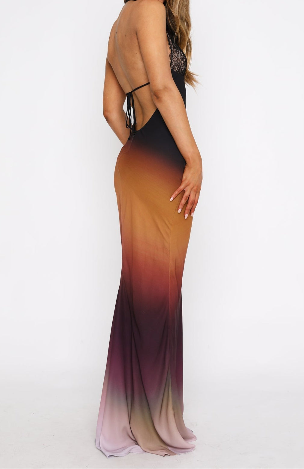 Laura Maxi Dress Auburn Ombre