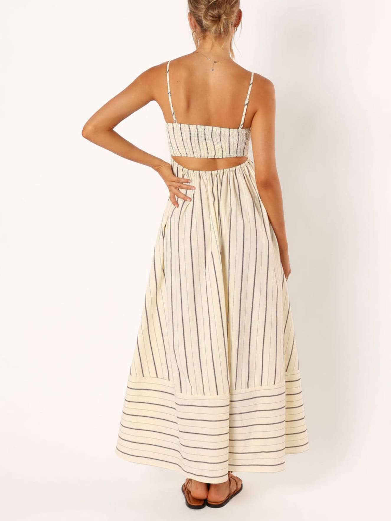 Stripe Slip Maxi Dress