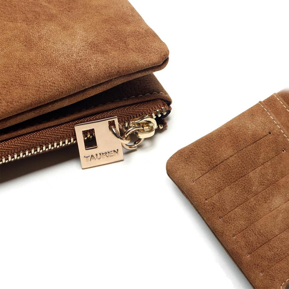 Nubuck Leather Long Wallet