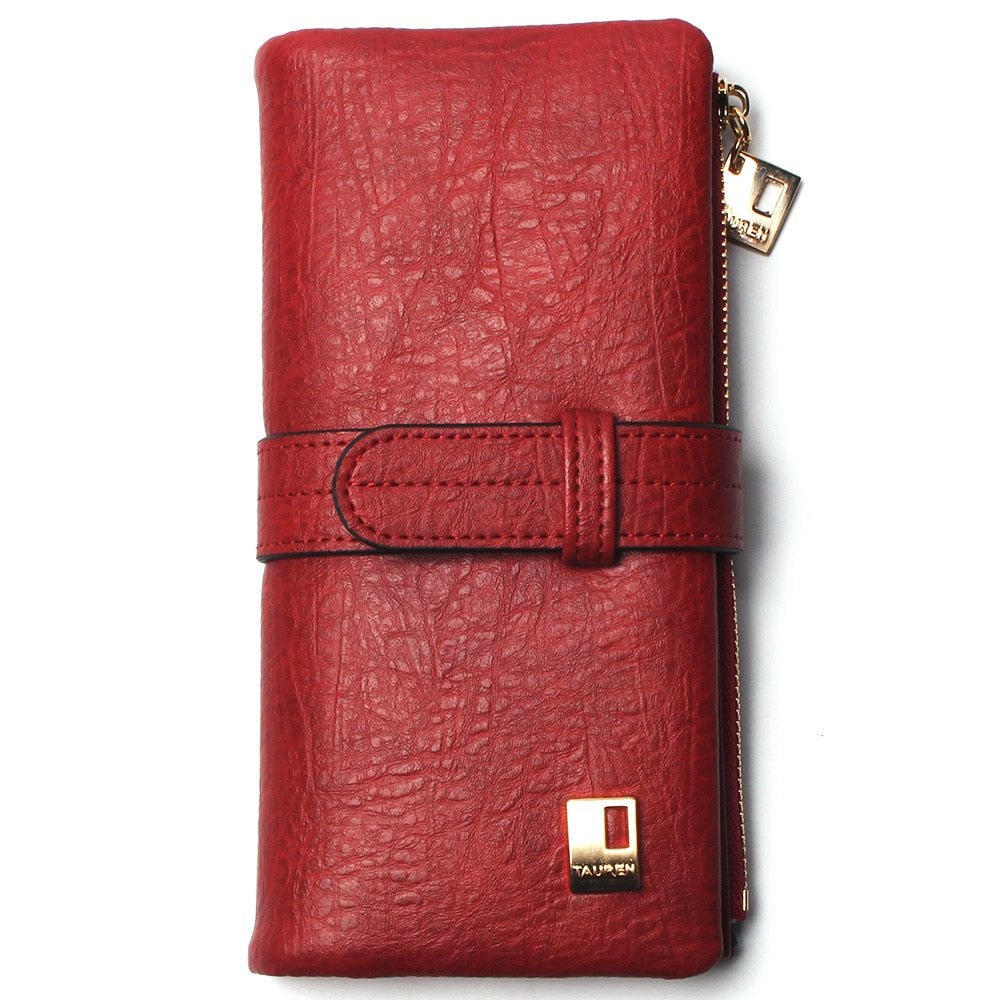 Nubuck Leather Long Wallet