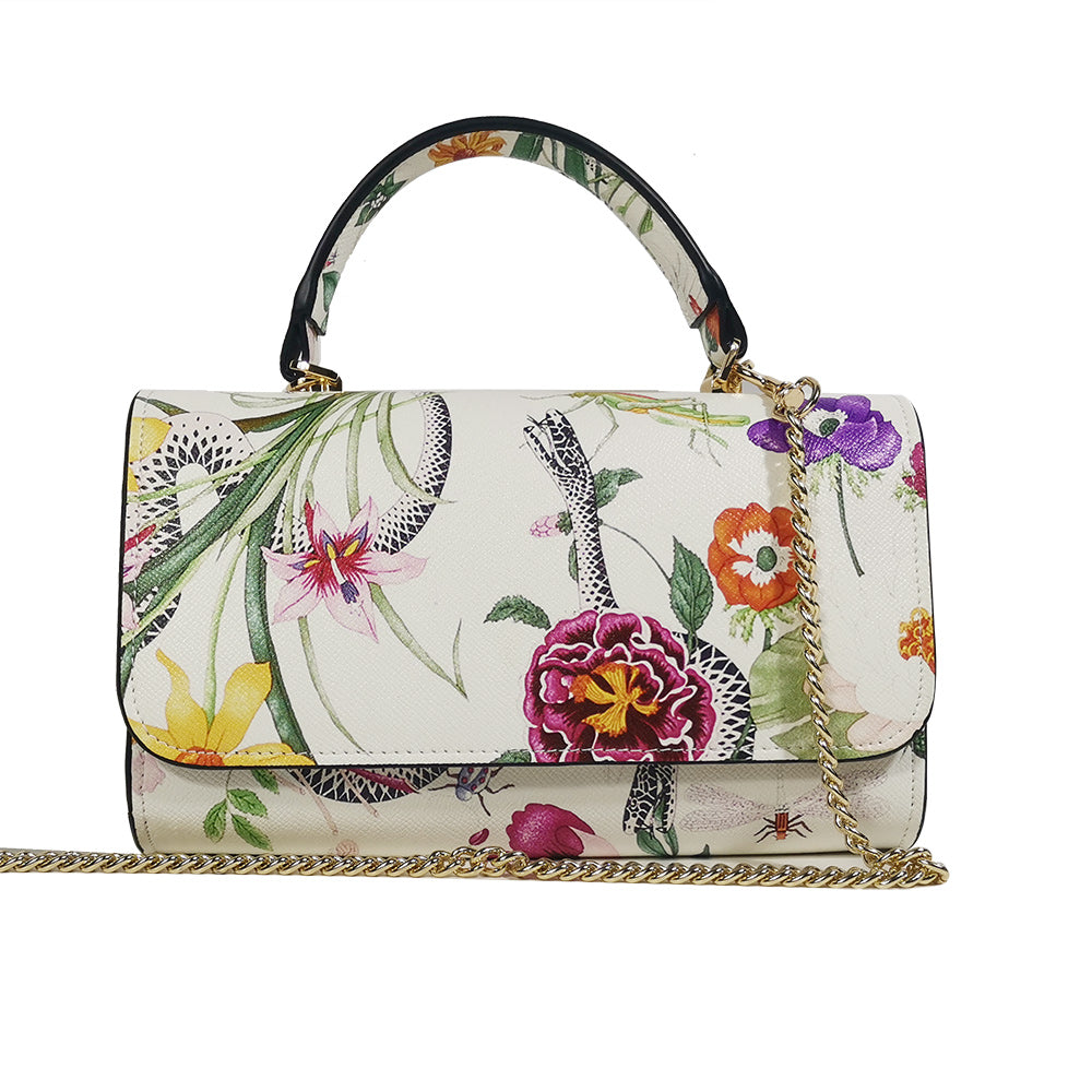 Colorful Printed Chain Mini Handbag