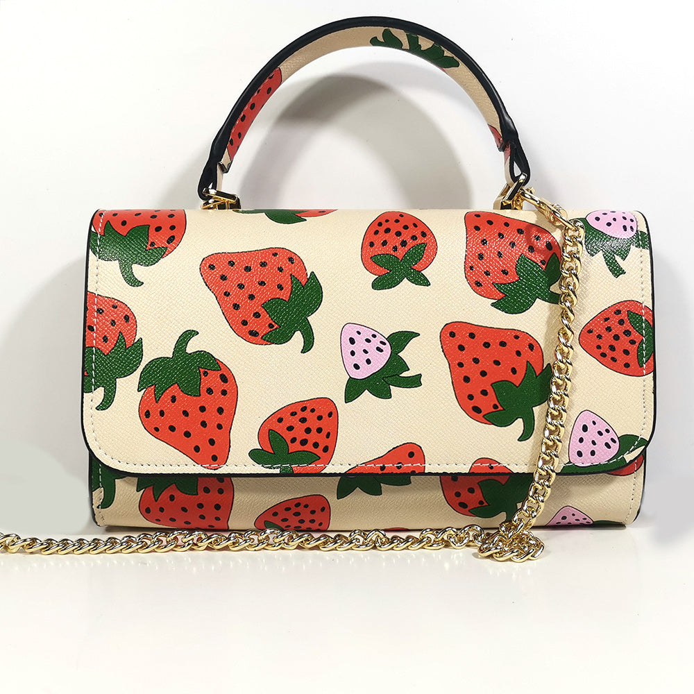 Colorful Printed Chain Mini Handbag