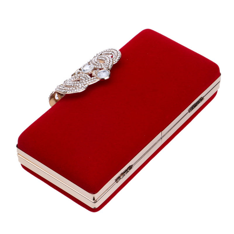 Luxury Vintage Rhinestone Clutch Bag