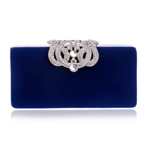 Luxury Vintage Rhinestone Clutch Bag