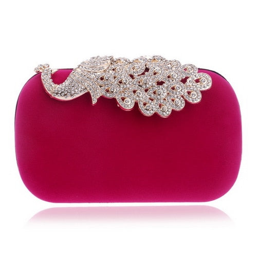 Luxury Vintage Rhinestone Clutch Bag