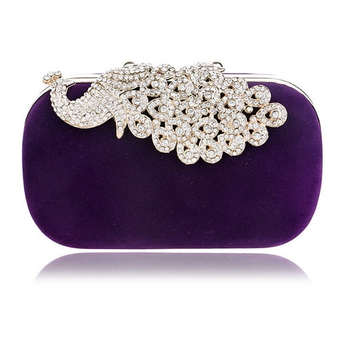Luxury Vintage Rhinestone Clutch Bag