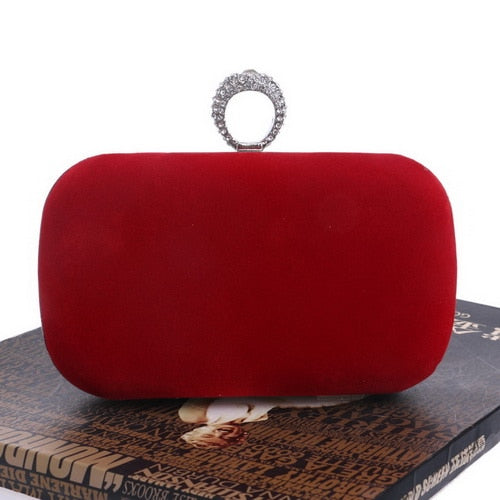 Luxury Vintage Rhinestone Clutch Bag