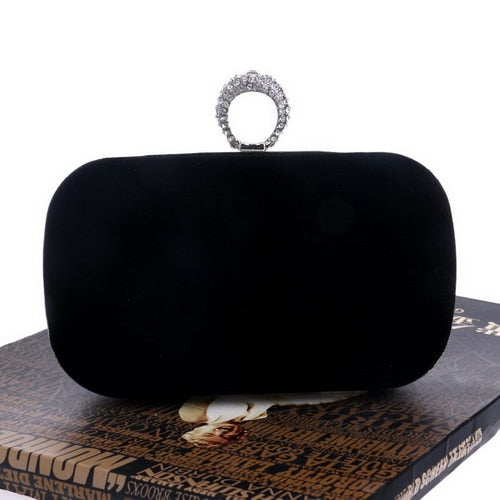 Luxury Vintage Rhinestone Clutch Bag