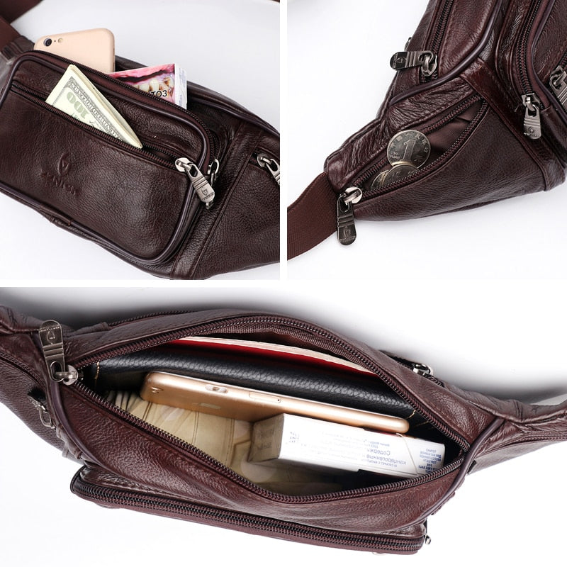 Genuine Leather Waist Bag