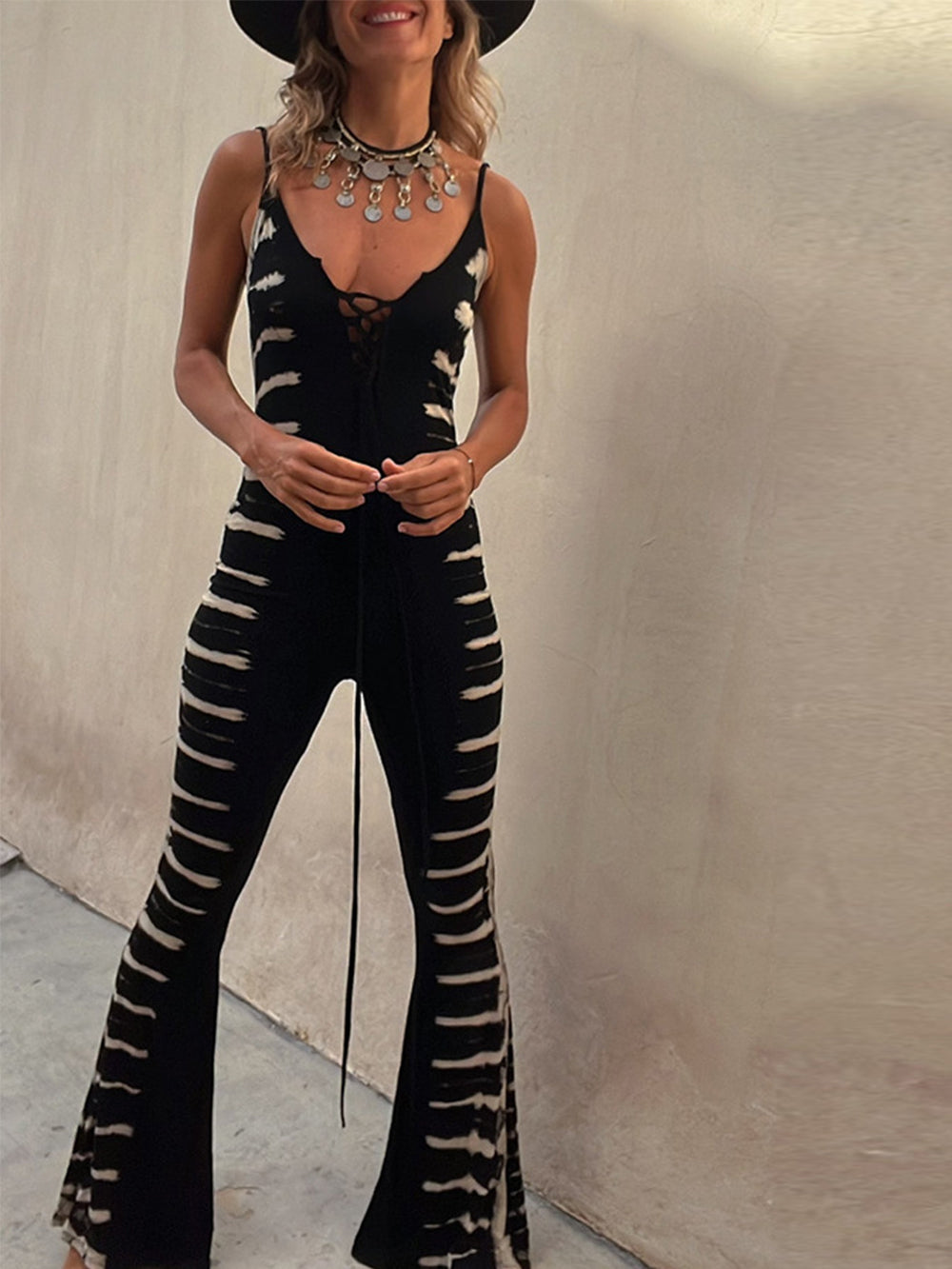 Suspender Slim Jumpsuit