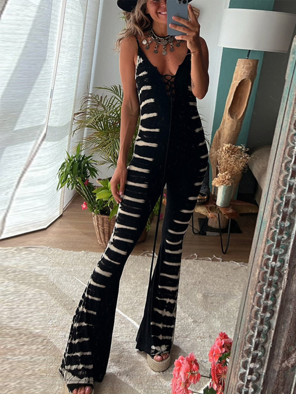 Suspender Slim Jumpsuit