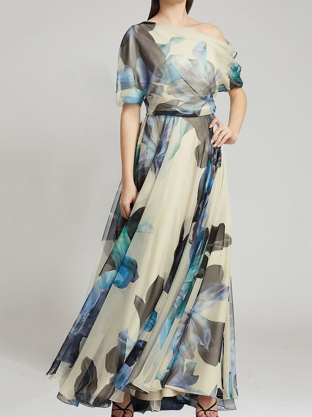 Lolita Swing Skirt Print Maxi Dress