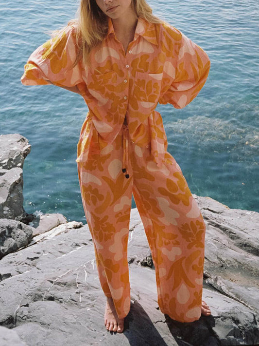 Unique Ethnic Holiday Print Loose Set